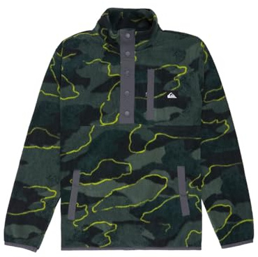 Quiksilver Fleece NO DESTINATION HZ Boy's Green 10