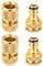 4 Pièces Tuyau en Laiton 19 mm 3/4 Adaptateu,pour Adaptateur Robinet Cuisine de Tuyau D'arrosage