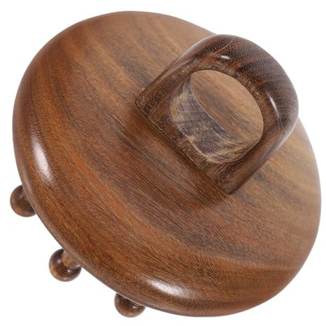 SECFOU Kopfhautmassage Kamm Aus Natürlichem Holz Breitzahn-massagebürste Für Frauen Entwirrende Haarpflege Tragbar Und Bequem Für Entspannende Kopfhautmassagen