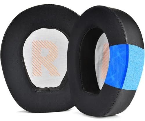 Ersatz-Ohrpolster für JBL Quantum ONE/Q ONE/Q1/Over-Ear-ANC-Performance-Gaming Kopfhörer, Proteinleder Schwamm Weiches Atmungsaktiv Ersatzpolster Kopfhörer-Hülle mit Schnalle (1:1,Gel)