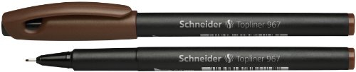 Schneider Topliner 967 Fineliner (Strichstärke 0,4 mm) 1 Stück braun