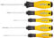 Wiha Schraubendreher Set SoftFinish® ESD (27252), 5 tlg., Schraubenzieher Satz für Elektroniker, Schraubwerkzeug für Verschrauben an elektrostatisch empfindlichen Bauteilen, Schlitz/ Phillips