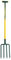 Leborgne, Fourche à Bêcher à Douille 4 dents 8 Mm, Manche Tri-Matière Novagrip Pomme, Tête En Acier Forgé et Trempé, Idéale Pour Sols Durs, Outillage de Jardinage, Assemblée En France