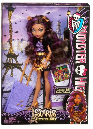 Monster High Y0379 - City of Frights, Travel Scaris Clawdeen Wolf - Neuheit 2013