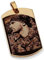 Diamandi Dog-Tag Kette mit Foto-Gravur I Ihr Bild + Text gravieren Gold Ketten-Anhänger inkl. Silberne Kugelkette