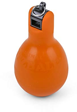 HAEST Handpfeife WIZZBALL - Hygienische Sportpfeife - Schiedsrichter Pfeife - Orange - Original aus Frankreich