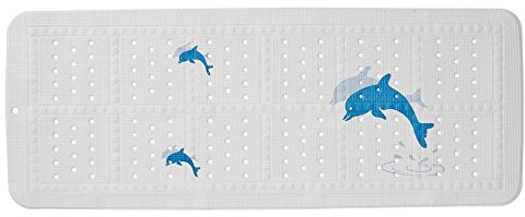 Sealskin rutschfeste Badematte, Kunststoff, Blau (Pastel Azul), 36 x 92 x 3 cm