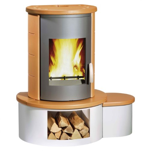 WAMSLER Kaminofen Kachelkamin Rona Cotta