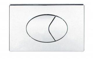 Thomas Dudley PSPILL322903 Chrome Oyster Dual Flush Pneumatic Plate In