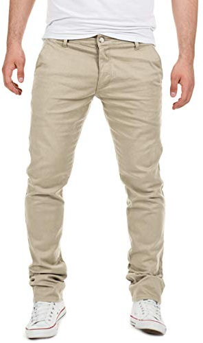 Yazubi - Herren Chino Hose Dustin - Chinohose Für Männer - Baumwoll Hosen, Beige (Plaza Taupe 161105), W36/L34