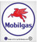 MioVespa Collection Mobilgas Vintage Pegasus Aufkleber, laminiert, hochwertig, 100 mm