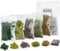 War World Gaming 5 x Quadratische Basen für Miniaturen mit Landschaft Set - 28mm Modellbau Basing Gelände Tabletop Spiele Figuren Kit Landschaftsbau Geländebau