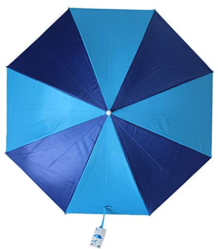 Beach Art 1812B Ombrellone con morsetto per spiaggine, Celeste/Blu, diam.120