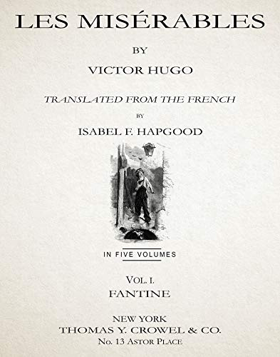 WallBUddy Les Miserables Title Page Victor Hugo Book Page Print (8.3 x 11.7 A4)