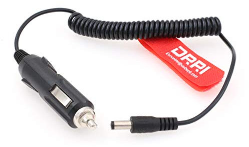 DRRI DC 5,5 x 2,1 mm cargador de coche 12 V cable adaptador de corriente para reproductor de DVD, DVR de coche, RV panel solar, triler de viaje (CC)
