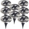 Lunartec Bodenleuchten: 8er-Set Solar-Gartenstrahler mit Erdspieß, 200 lm, IP44 (Pflanzenstrahler, Solar Bodenleuchten Garten, LED Pflanzenlicht)