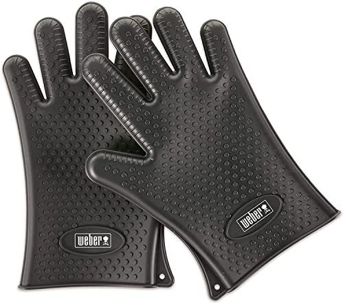Weber -Stephen Products 100348 - Guanti in silicone per griglia44, confezione da 2