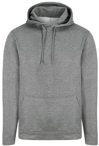 AWDis Just Hoods JH006 Unisex Sports Polyester Hoodie - Grey Melange - 3XL