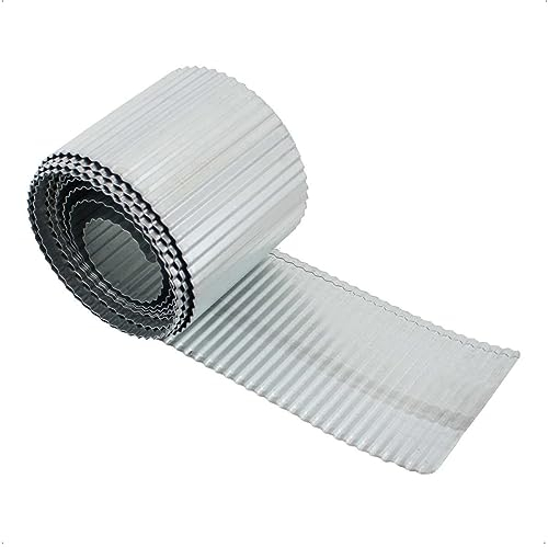 Rekord Rasenkanten aus Metall, flexibel und robust, Gesamtlänge: 6 Meter, Höhe: 15 cm, ideal zur Beeteinfassung im Garten, Beetumrandung, Mehkante, Randbegrenzung