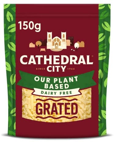 Cathedral City Plant Based Mature Cheddar Cheese Flavour Vegan Grated 150g