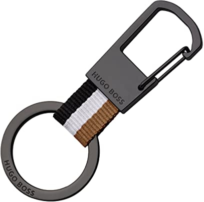 BOSS Hugo Porte-clés Iconic | Boîte cadeau de qualité supérieure, Noir , 79 mm x 32 mm