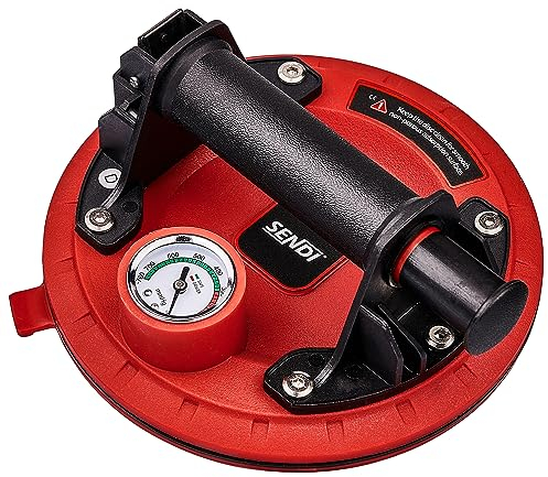 Ventosa Para Azulejos Manual Sendi SC-20S Silicona - Ventosa de Vacío para Cristal, Azulejos y Superficies Lisas, Transporte sin Esfuerzo, No Deja Marcas