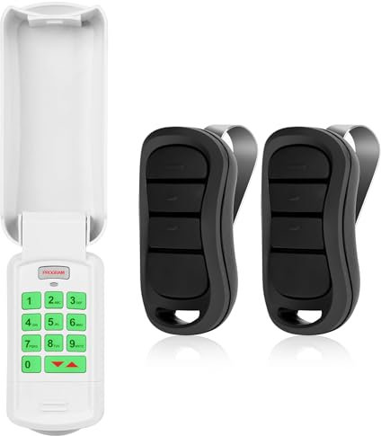 Upgrade GK-R OKP-BX Garage Door Opener Wireless Keypad with 2 Pack G3T-R O3T-BX Remote for All Genie and Overhead Door Intellicode Garage Door Opener Since 1995 Replace GK-BX G3T-BX