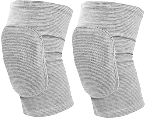 Ginocchiere Sportiva, 1 Paio Ginocchiera Morbide, Ginocchiere Elastiche Unisex, Protezione del Ginocchio Sport Elastiche Antiscivolo, Protezione del Ginocchio per Pallavolo Calcio Arrampicata Yoga (L)