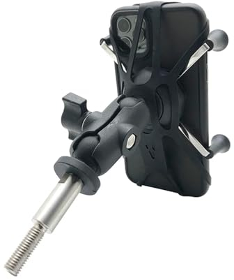 SWEPER Handyhalterung Fahrrad Für Kawasaki Für Ninja 650 2017-2021 2020 Telefon Halter Gabel Vorbau Halterung Motorrad GPS Navigation Halterung Motorrad Handyhalterung
