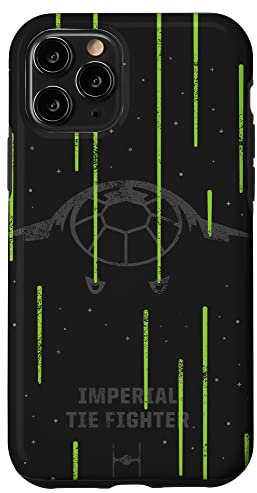 iPhone 11 Pro Star Wars Imperial TIE Fighter Black Green Neon Black Case