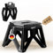Q.P.T. Faltbarer Tritt – Schemel, Hocker klappbar 24 cm hoch, ergonomisch, faltbar, stabil, Antirutsch-Pads, 220 kg Belastbarkeit, Tritthocker, Klapphocker, Trittstufe