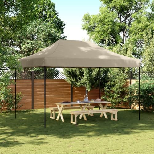 AUVYI 410x279x315 cm Partyzelt Faltbar Pop-Up Orange Pop Up Faltpavillon Folding Gazebo Anti-UV Garden Tent Party Pavillon Party Tent für Draußen Garden Gazebo Stahl&Oxford-Gewebe