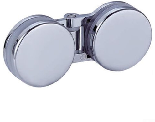 Glastür-Scharnier-Set, Waschbecken, Duschwanne, Glasscharnier, Zubehör, Klemme für Badezimmer, Dusche, Glastür, Schrank (doppelseitiges Scharnier)