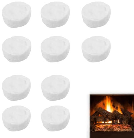 6/10 Stück Keramikwolle für Bioethanol, Kamin Keramikschwamm für Bio Ethanol Kaminofen Keramik Wolle für Indoor Gel- & Ethanol Keramikschwamm, Längere Brenndauer 8,6 X 8,6 X 2,5 cm (10)