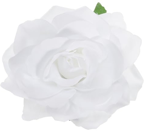 PATIKIL Rose Boho Haarspangen, Stoffblumen-Broschen für Frauen Hochzeit Party Tanzkleid Kleidung Accessoires Valentinstagsgeschenke, Weiß