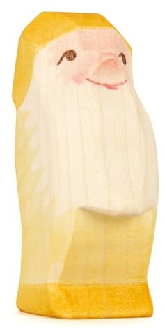 Ostheimer - 25042 - Zwerg gelb, Holz, Handarbeit, 6,4cm x 4,2cm x 2,5cm
