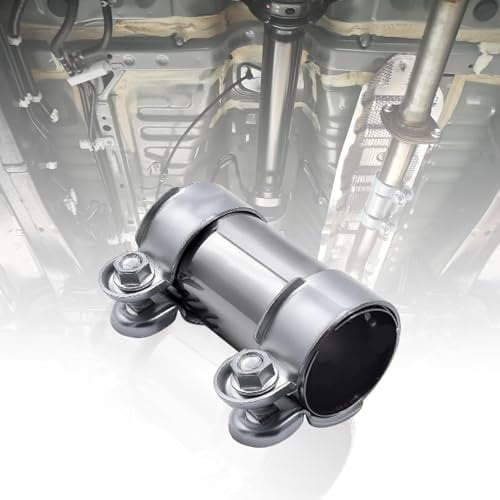 Bvtpoyy Fascetta Di Scarico, Morsetto Di Scarico, Doppio Morsetto Di Scarico 50 Mm X 95 Mm, Adatto Per I Collegamenti Generali Di Tubi Di Scarico Automobilistico