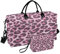 Sac de sport de voyage rose noir peau de léopard pour homme et femme Sac fourre-tout de week-end, multicolore