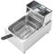 YNAADYH Friteuse professionnelle, friteuse à huile 5/6/10/12 litres, friteuse électrique à huile Für Speisen Mit Frittierkorb 60℃ - 200℃, inox friteuse avec régulateur de température (A1 5,5L 2,5KW)
