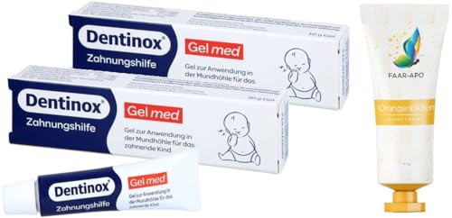 Dentinox-Gel Spar-Set 2x10 gr. inkl. einer hochwertigen Handcreme Marke Faar-Apo I Zahnungshilfe Schnelle Linderung bei Zahnungsbeschwerden