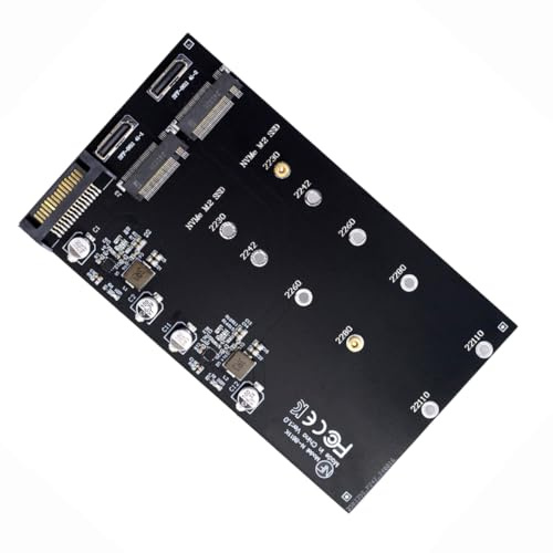 Dual Oculink SFF-8612 SFF-8611 to M.2 NGFF M-Key NVME PCIe SSD 2280 22110mm Adapter for Mainboard