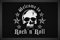 Fu?matte / Fussmatte / Fussabstreifer / Schmutzabstreifer / Sauberlaufmatte / T?rfu?matte / Fu?abstreifer / Fu?abtreter / T?rmatte / Motivfu?matte / Fu?matte / Schmutzfangmatte / Skull Totenkopf schwarz Piraten St. Pauli Hamburg Seekriegsf?hrung Piratenflagge Gr?sse 40 x 60 cm
