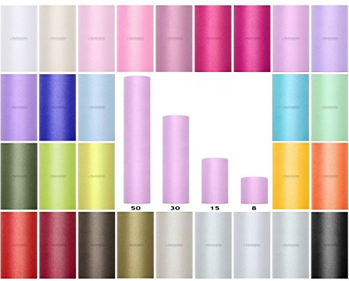 8/15/30/50/80cm Tüll Rolle 9m/20m Stoff Tischläufer Tischband Band Netz Dekoration Hochzeit Tischedeko Tüllband Floristik