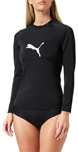 PUMA Rashguard, Costumi da bagno Donna, Nero, M