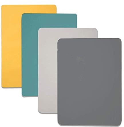 Kitchenmore Tischset Platzset aus Silikon 40 x 30 cm Set rutschfest Abwaschbar Tischsets Edles Platzdeckchen Teller-Unterlagen Teller-Untersetzer Platz-Matten