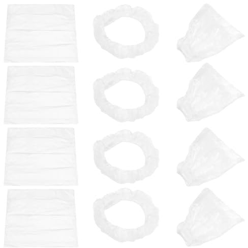 Garneck 100 Einweg Lenkradbezug Set - 3 Arten von Set Einwegbezug - Sitzbezug + Lenkradbezug + Joystick Abdeckung - Universal Auto Fahrersitz Einwegbezug Set