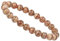 ELEDORO Handgefertigtes Edelstein Perlen Stretch Armband - Echte Steine 8mm (brauner Rhodochrosit A-Grade)