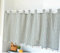 Yaland Elegant Schlaufenschal karo Gardine Karierte Küche Gardine Scheibengardine mit Kugeln-Kante Landhausstil Bistrogardine mit Raffhalter (HxB 50x200cm, grün) 1 Stück