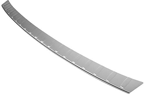 Aroba AR135-BR Edelstahl Gebürstet Ladekantenschutz kompatibel mit Audi Q2 & SQ2 BJ. 7.2016-10.2020 passgenau Abkantung Farbe Silber