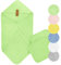 Arus Baby-Kapuzenhandtuch-Set aus Bio-Baumwolle mit 2 Baby-Waschlappen, Grün, 75 X 75 cm